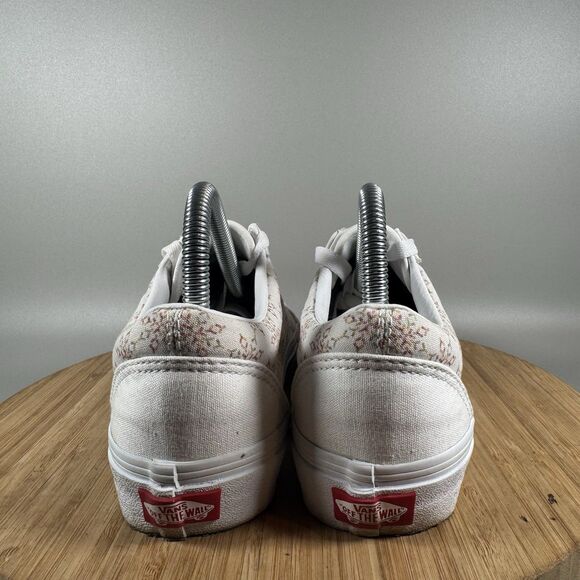 Vans Off The Wall Classic Old Skool Casual Shoes White Women's 7.5 - Picture 4 of 8